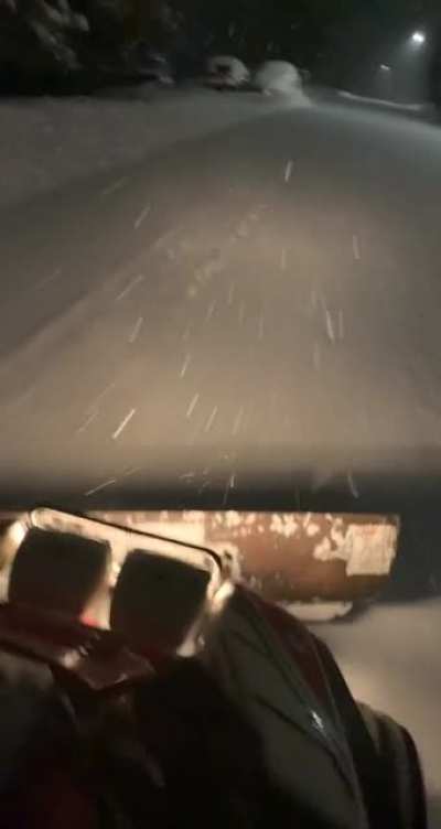 Nothing like mid night rides out in the snow