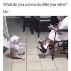 That little dude's loving his life!