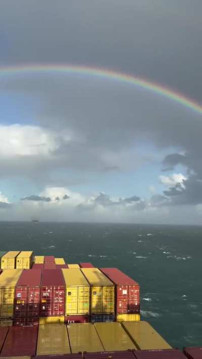 Caught a rainbow over Arabian sea, off Malabar coast