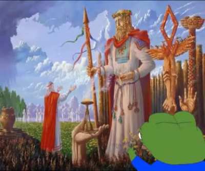 Pepe finds light in only darkness.