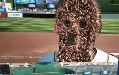 Glitched face