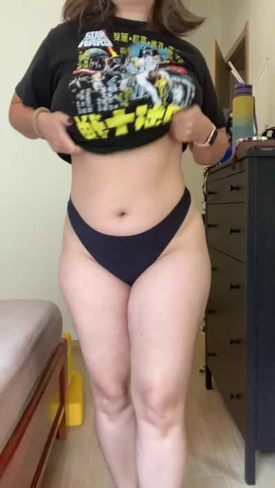 Do you like it when nerdy girls drop their big titties in front of you?