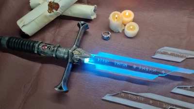 A shards of Narsil lightsaber that I made