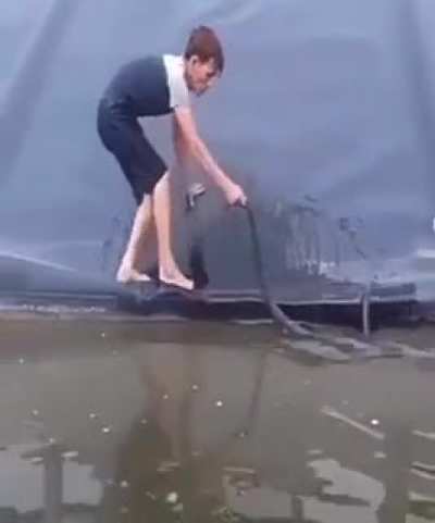 That was a big snake!