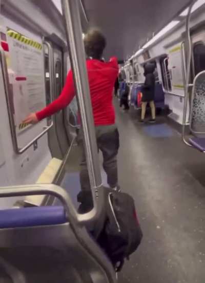Guy on DC Metro is accused of snitching and gets his coat stolen