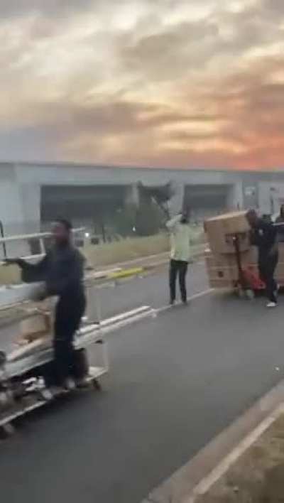 Looting after