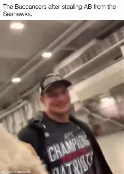Tom Brady must be kissing his kid out of joy right now.