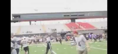 Playing Ball With Some NFL Players