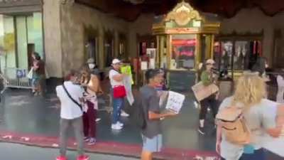 ANTI-VAXX PROTESTER: Do you see all of these homeless people around. Are they dead in the street with COVID? Hell no. Why? HOMELESS PERSON (walking by): Because I’m vaccinated you dumb fuck.