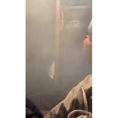 Lighting a firecracker indoors