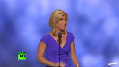 just ending the speech with casually pointing at the crowd
