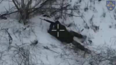 Russian Infantryman Shoots himself mid-push on 155th Brigade Positions.