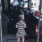 Little girl heard the song on the radio and told the bus driver it was her fav as she was about to disembark... then this happened!
