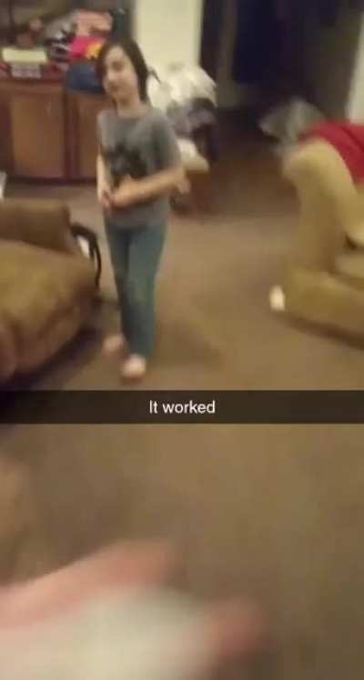 I threw a ball of sleet at my little brother