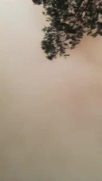 incoming wall of dust and sand Down Under
