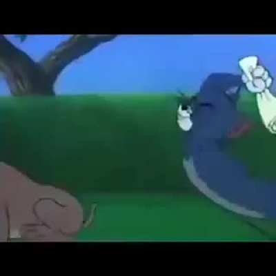 Art imitates life they said. Very well said. Tom and Jerry in real life.