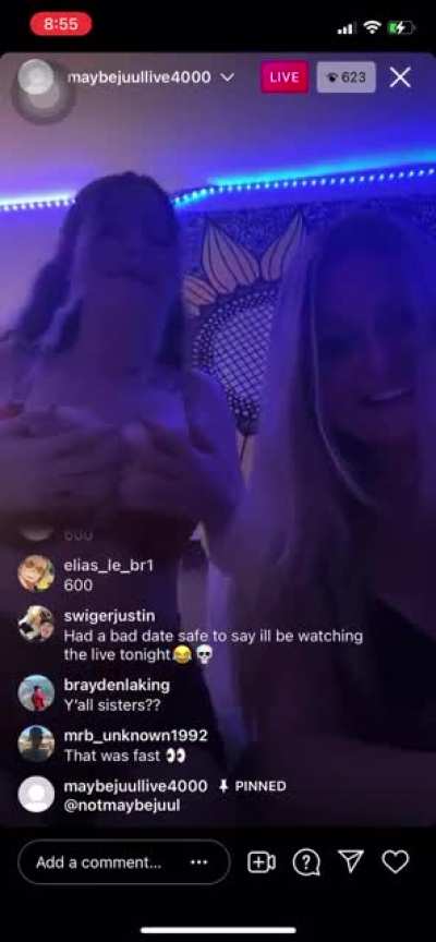 She’s live now @maybejuullive4000