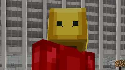 I remade the LEGO City ad in Minecraft