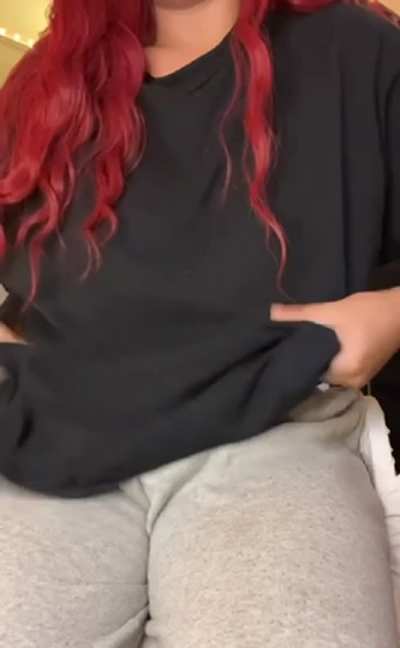 Just want to show you what’s under my shirt