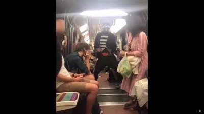 how to get a seat on the subway...