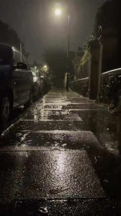 Stopped for a minute in the street