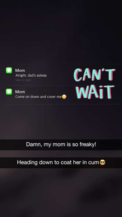 be a good mom to your son. i know you cave for sons cum