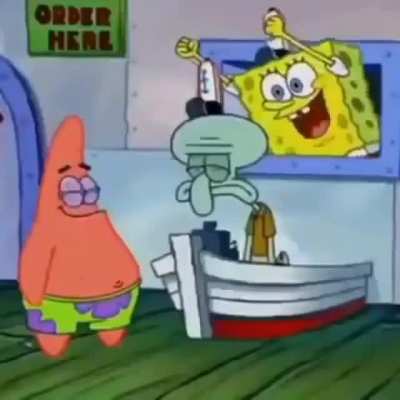 Squidward does not like to be anoyed:)