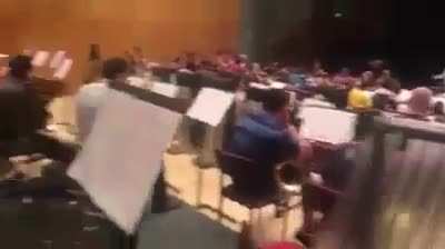On the downbeat
