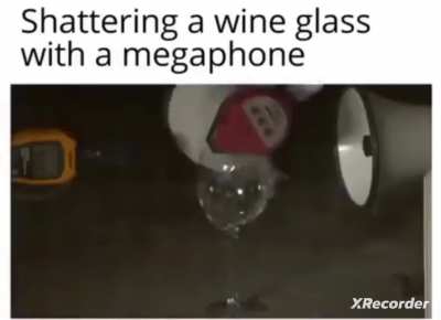 well, no one said actually how he was going to break that with a megaphone...