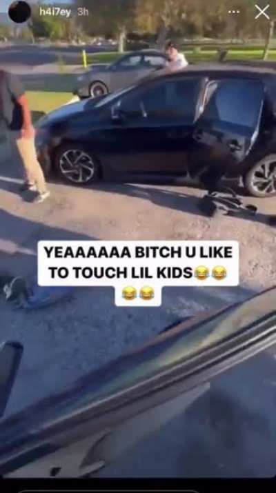 Found on Twitter. Pred gets beat up and stabbed for touching girls