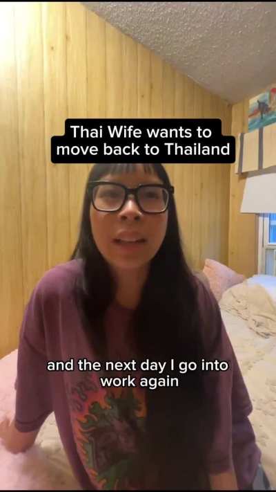 A Thai woman married to an American explains why she no longer wants to live in the US.