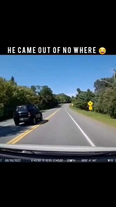 Illegally overtaking another car.