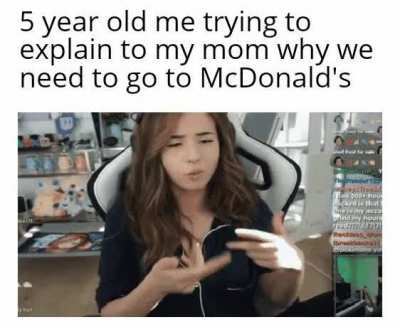 I know we have food at home but I still need McDonald's
