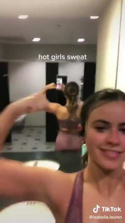 hot girls sweat