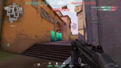 What are the chances - Spike stuck on Sage's wall