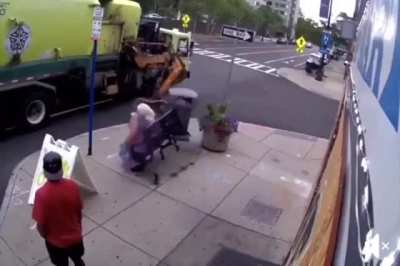 Idiots in garbage trucks