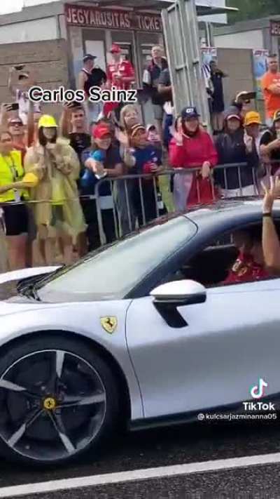 Seb cycles to hungaroring. He just doesnt stop being so wholesome
