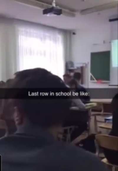 I used to sit on second last bench, can't relate