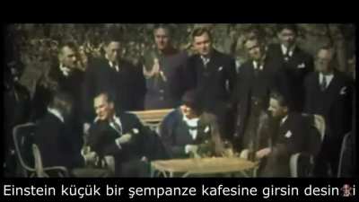 Celal Şengör, Atatürkle neden uğraşıyorlar? sorusuna Einstein şempanze kafesine girsin ve desin ki...