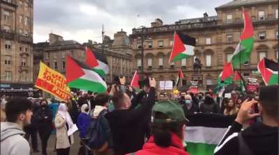 Glasgow, Scotland. Today. 🏴󠁧󠁢󠁳󠁣󠁴󠁿⚔️🇵🇸