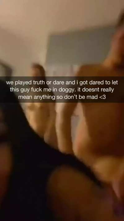 She had to do the dare, it's in the rules 🤷‍♂️
