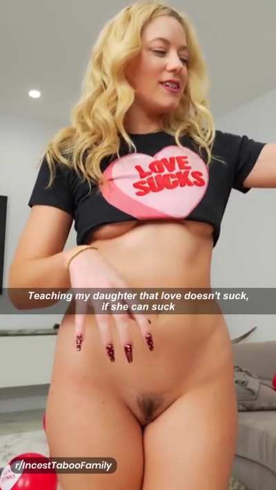 Teaching my daughter that love doesn't suck