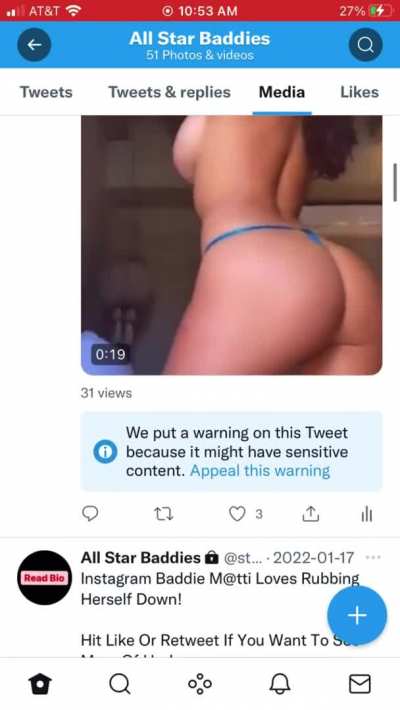 Instagram Babe M@ti Loves Bouncing Up And Down For You! Twitt<wbr>er:@s<wbr>tar_b<wbr>addie<wbr>s
