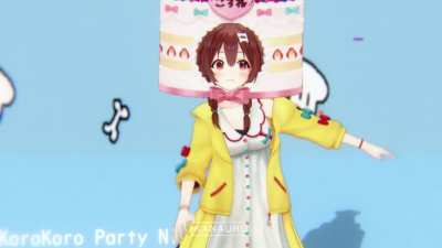 yayy korone birthday party dance! | Omiya x Kanauru