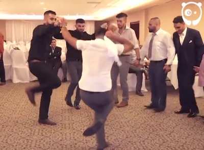 Traditional levant men dancing
