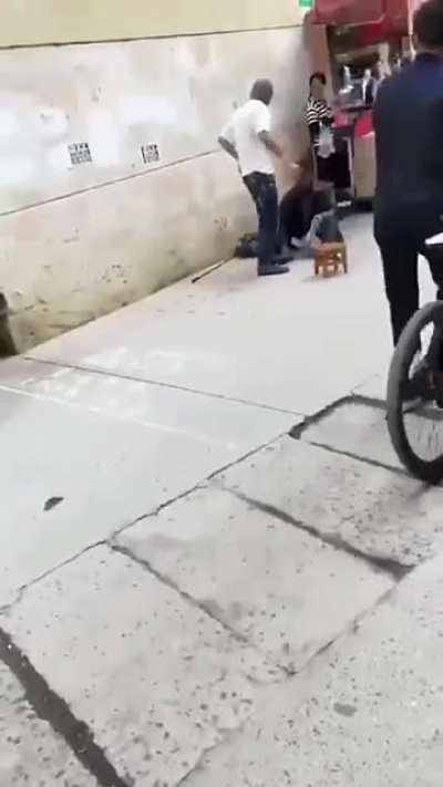 Never bully a homeless man