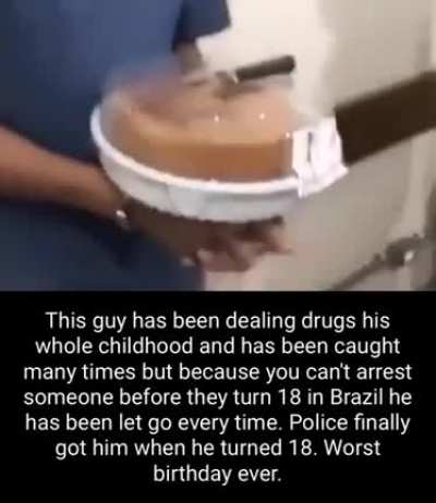 Well at least he got cake….