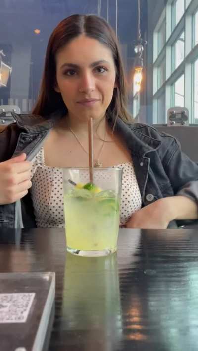 Even at dinner I’m flashing my titties ;)