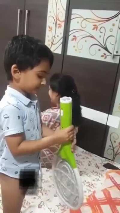 Ouch little dude, ouch