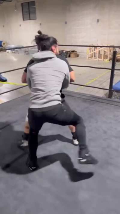 Mustafa Ali hits a 